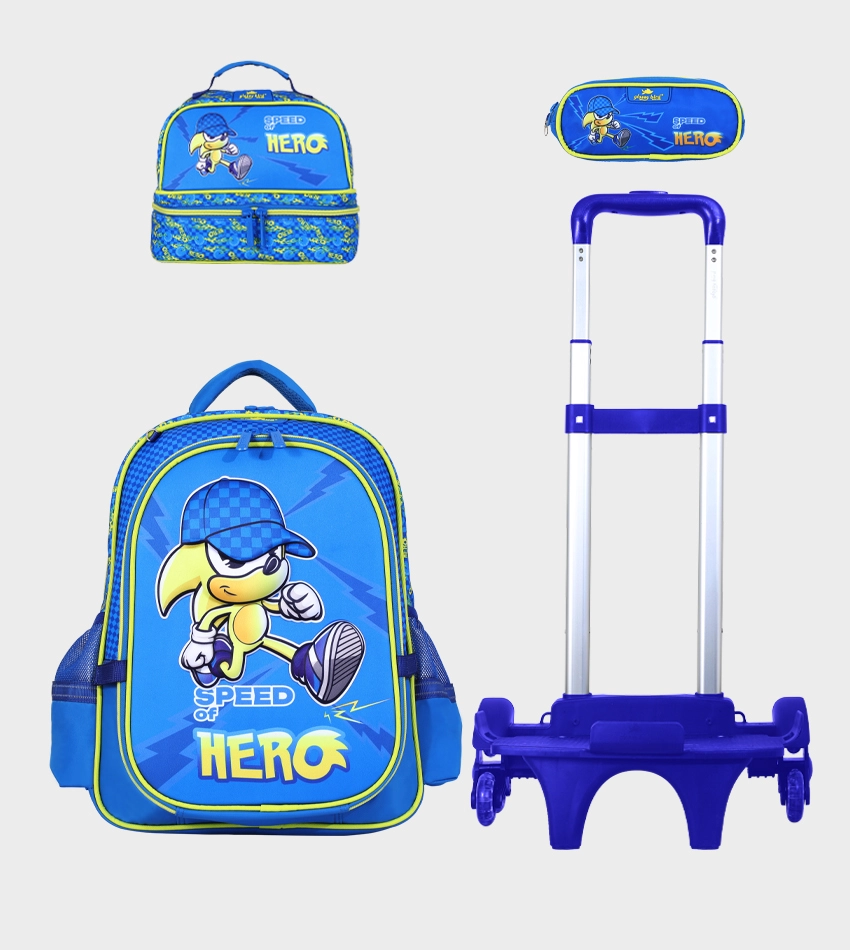 Sac à dos avec chariot 3 pcs GLOSSY BIRD
