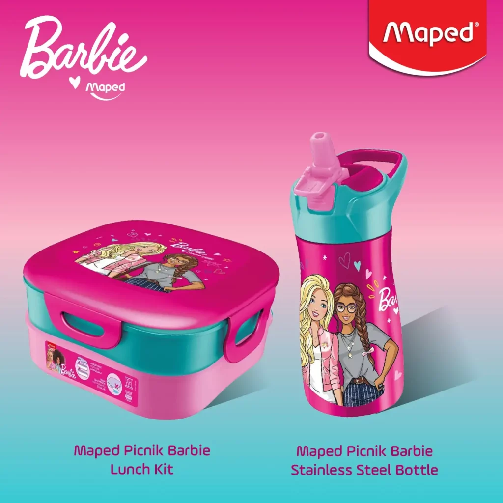Gourde lunch box barbie maped