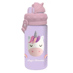 Gourde plastique 430 ml avec paille MUST