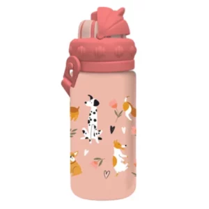 Gourde plastique 430 ml avec paille MUST