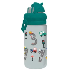 Gourde plastique 430 ml avec paille MUST