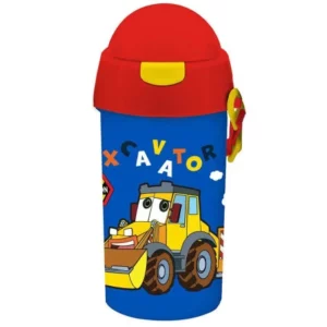 Gourde plastique 500 ml avec paille MUST
