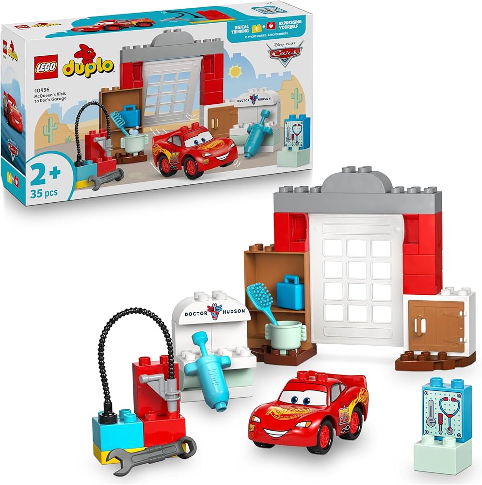 La visite de McQueen au garage de Doc lego 10456