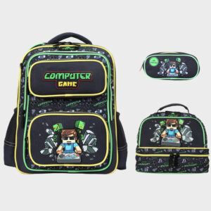 Sac à dos 3 pcs GLOSSY BIRD minecraft