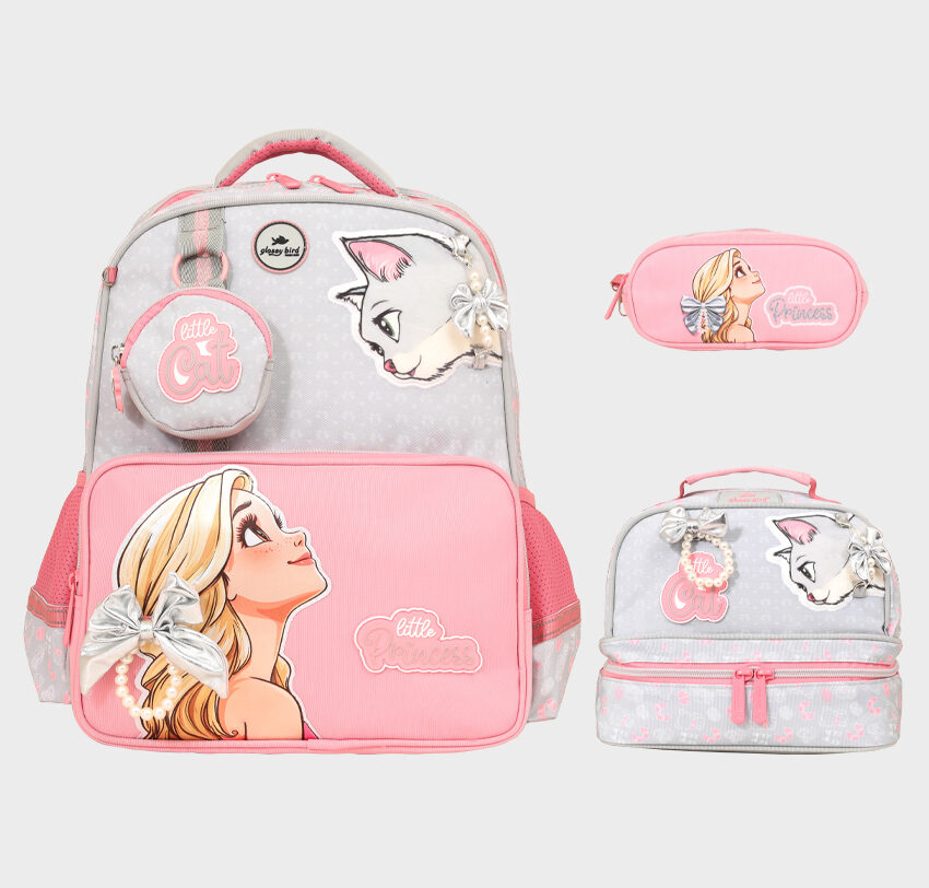 Sac à dos 3 pcs GLOSSY BIRD princesse