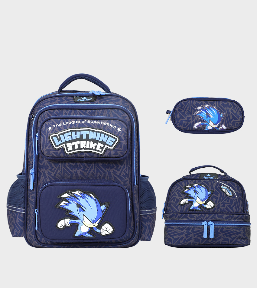 Sac à dos 3 pcs sonic GLOSSY BIRD