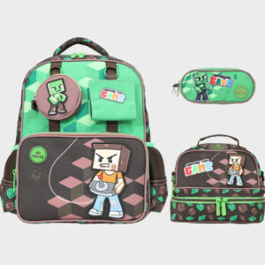 Sac à dos 3 pcs minecraft GLOSSY BIRD