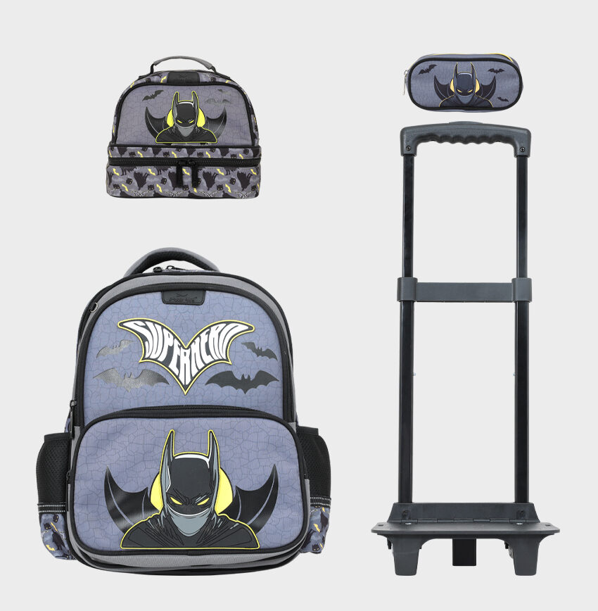 Sac à dos avec chariot 3 pcs BATMAN GLOSSY BIRD