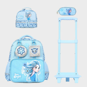 Sac à dos avec chariot 3 pcs FROZEN GLOSSY BIRD