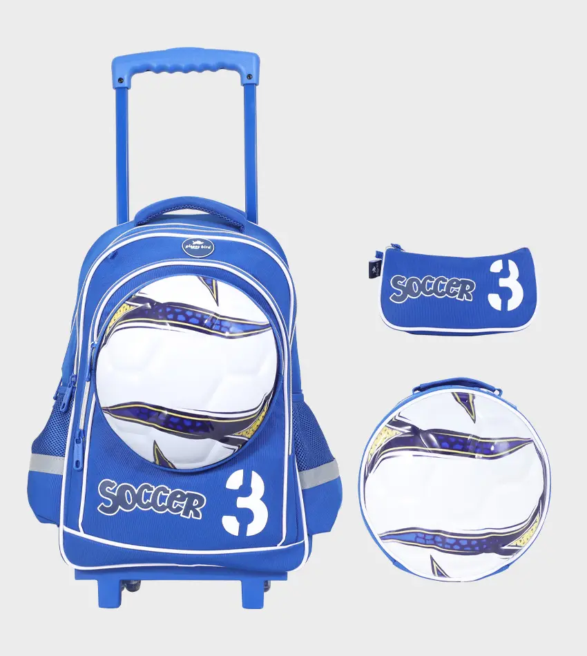 Sac à dos avec chariot 3 pcs GLOSSY BIRD