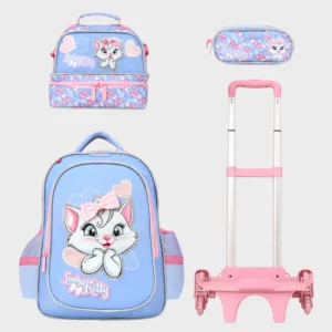 Sac à dos avec chariot 3 pcs GLOSSY BIRD