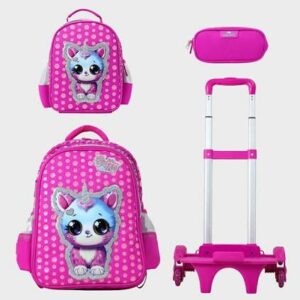 Sac à dos avec chariot 3 pcs GLOSSY BIRD