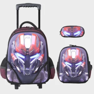 Sac à dos avec chariot 3 pcs GLOSSY BIRD