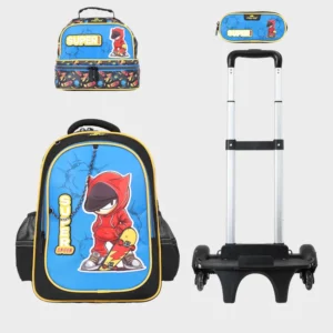 Sac à dos avec chariot 3 pcs GLOSSY BIRD