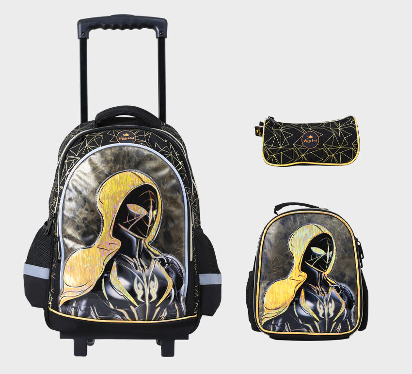 Sac à dos avec chariot 3 pcs GLOSSY BIRD