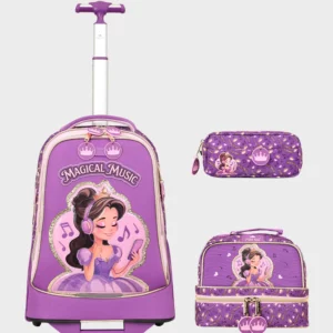 Sac à dos avec chariot 3 pcs GLOSSY BIRD magical