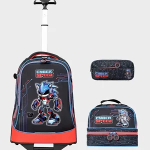 Sac à dos avec chariot 3 pcs GLOSSY BIRD sonic