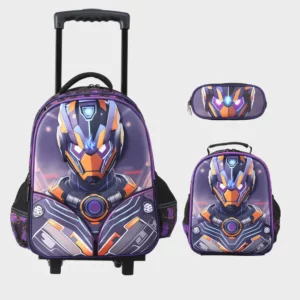 Sac à dos avec chariot 3 pcs robot GLOSSY BIRD