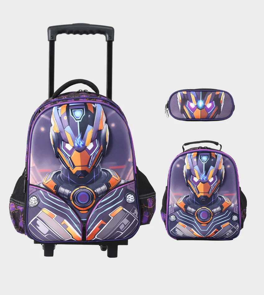 Sac à dos avec chariot 3 pcs robot GLOSSY BIRD