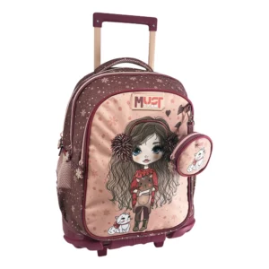Sac à dos école avec chariot Girl Must