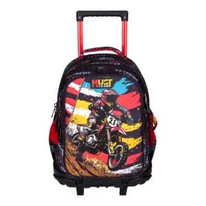 Sac à dos école avec chariot Moto Must
