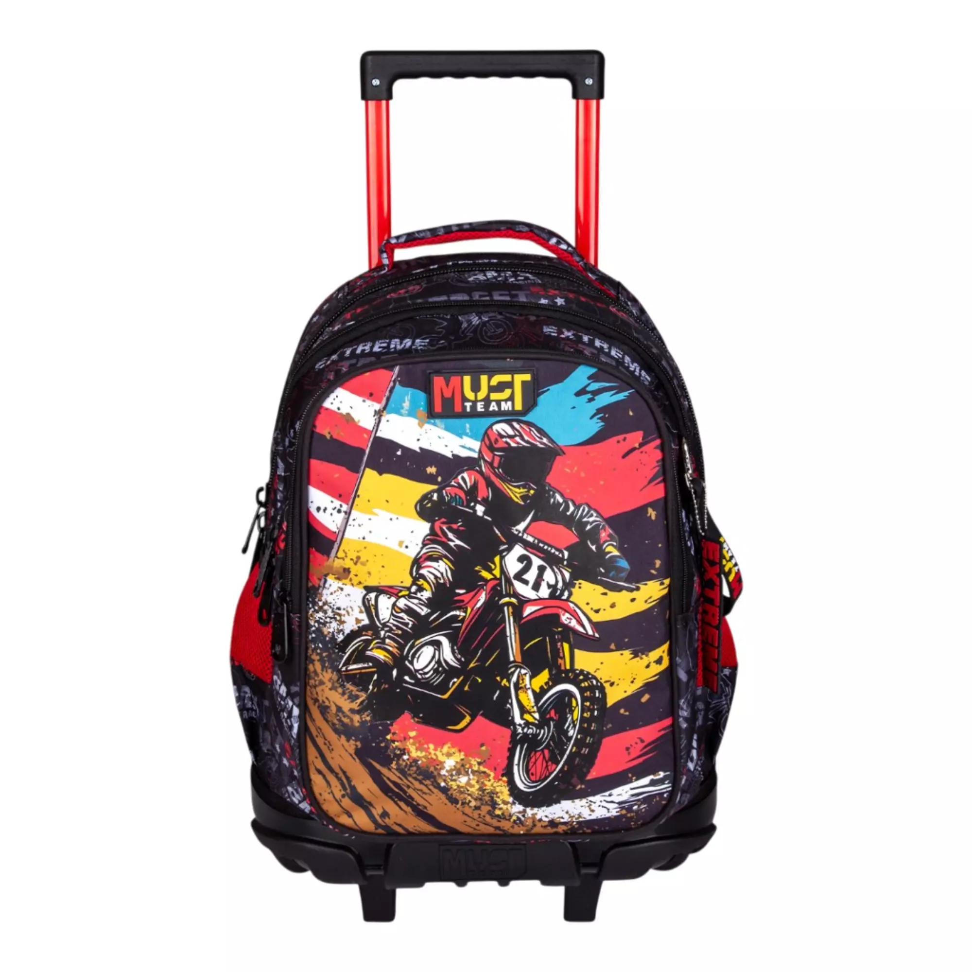 Sac à dos école avec chariot Moto Must