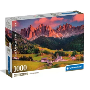 Puzzle 1000 pcs Dolomites Magiques Clementoni