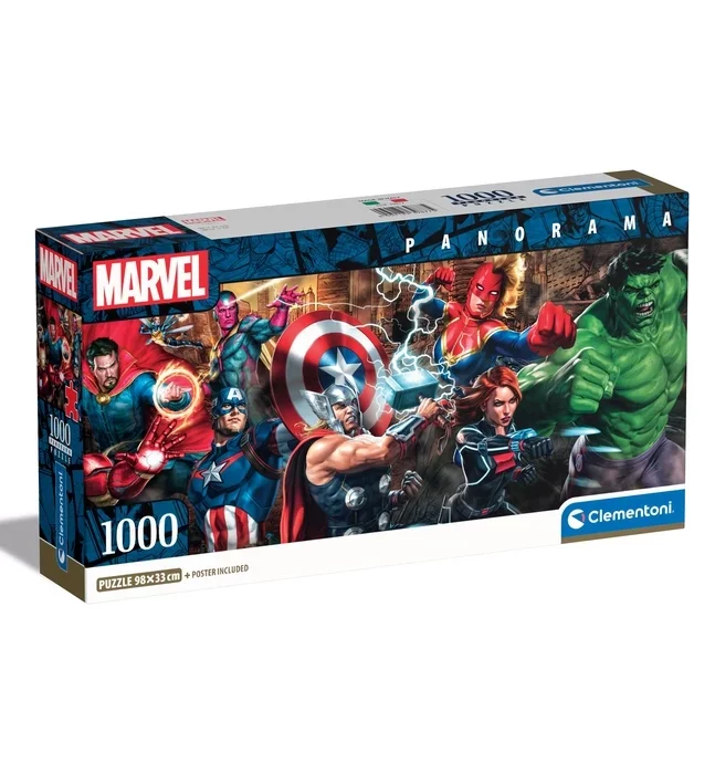 Puzzle 1000 pcs les héros de Marvel Clementoni
