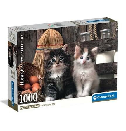 Puzzle 1000 pcs lovely kittens Clementoni