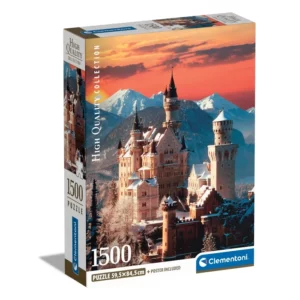 Puzzle 1500 pcs Château de Neuschwanstein Clementoni