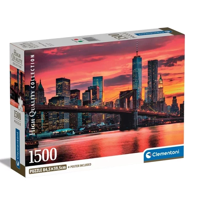 Puzzle 1500 pcs East River au Crépuscule Clementoni