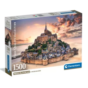 Puzzle 1500 pcs le mont St Michel Clementoni