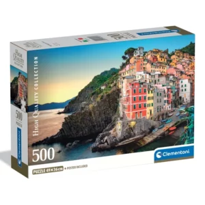 Puzzle Riomaggiore italie 500 pcs Clementoni