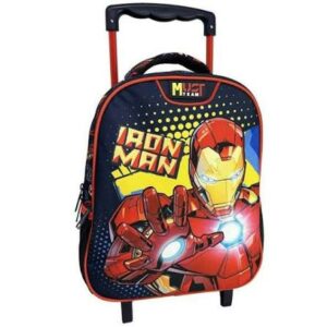Sac à Dos maternelle avec chariot iron man Must