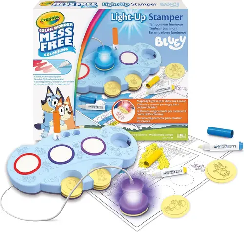 Coffret Pochoirs lumineux Bluey Crayola