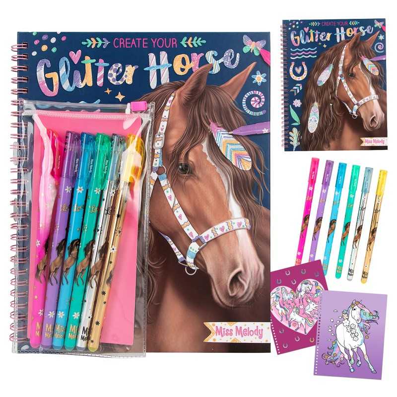 Crée tes chevaux à paillettes Miss Melody