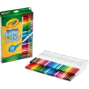 Feutres lavables Super Tips 50 Pcs Crayola
