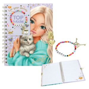Journal intime avec cadenas et bracelet TOPmodel