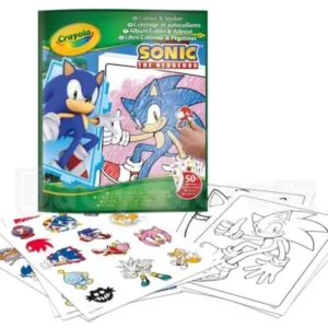 Livre de coloriage et d'autocollants Sonic Crayola