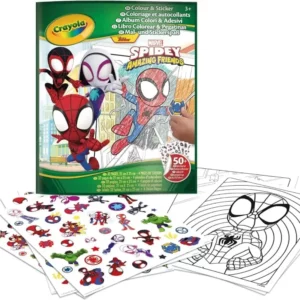 Livre de coloriage et d'autocollants Spidey Crayola