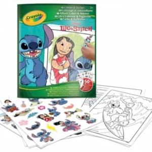 Livre de coloriage et d'autocollants Stitch Crayola