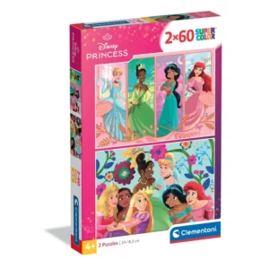 Puzzle 2x60 pcs Princess Clementoni