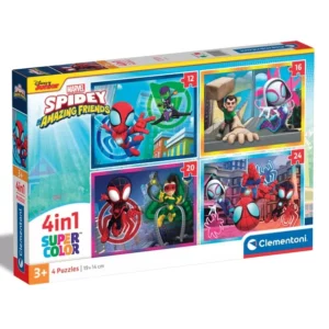 Puzzle 4 en 1 Spidey Clementoni