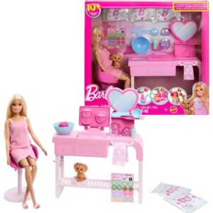 Poupée Barbie avec coiffeuse
