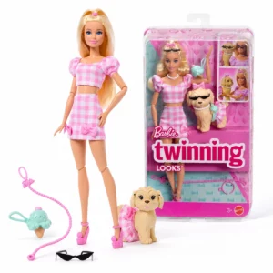 Poupée Barbie avec son chien