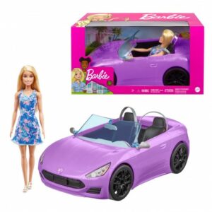 Poupée Barbie en décapotable Violette