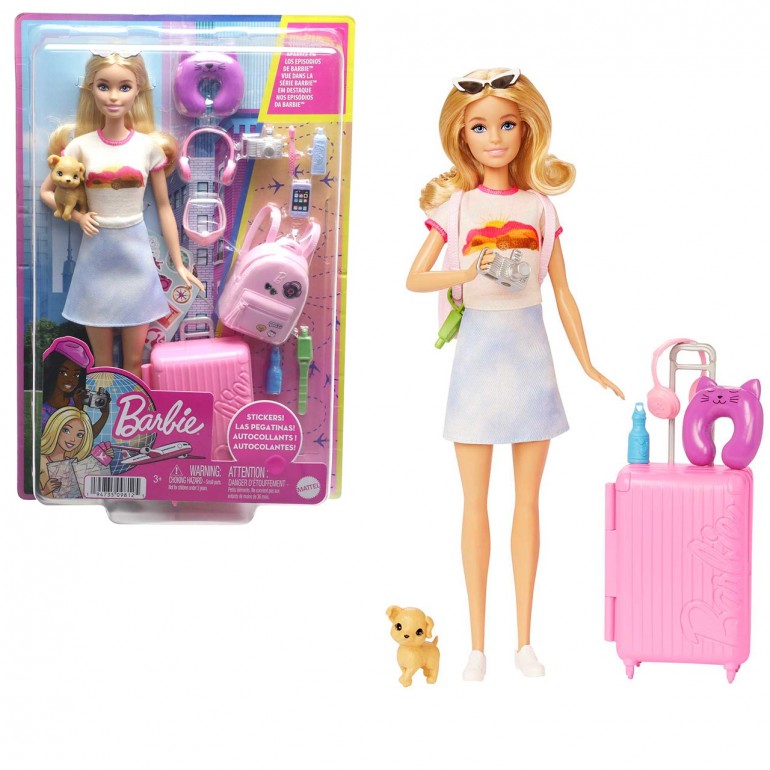 Poupée Barbie en voyage
